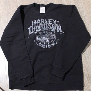 Mens Harley Davidson Crewneck Sweater Large